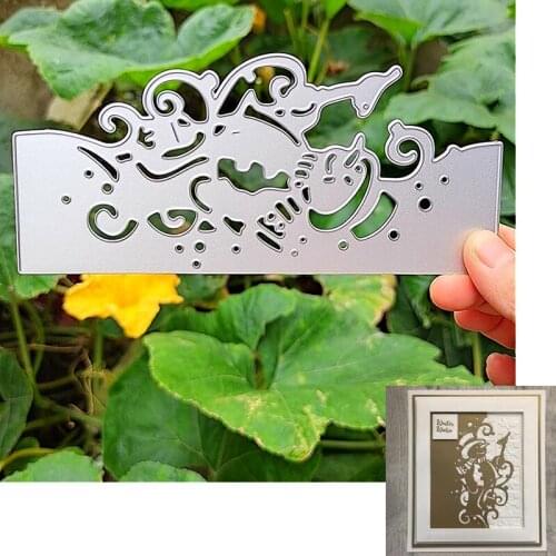 Suitable for Christmas metal cutting mold and scrapbook album DIY greeting card making 3D Snowman edge mold 2020 NEW