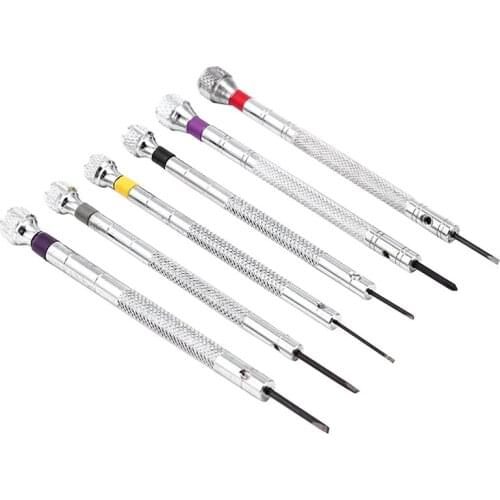 6 Piece Mini Precision Jewelers Screwdriver Set Watchmaker Tools