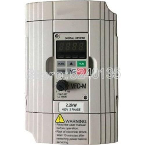 New original Delta VFD-M series ultra low noise mini 3-Phase VFD015M43B 2.2KW 380V inverter