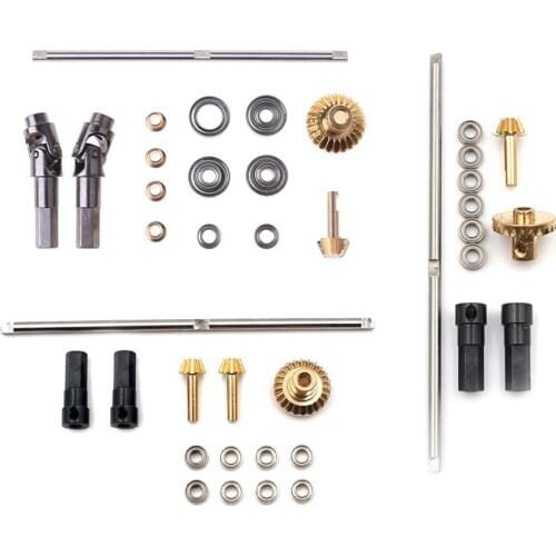 Upgrade Metal Gear Front Middle Rear Bridge Axle for 1/16 WPL C14 C24 B14 B24 Racing Truck RC Car Parts B36E