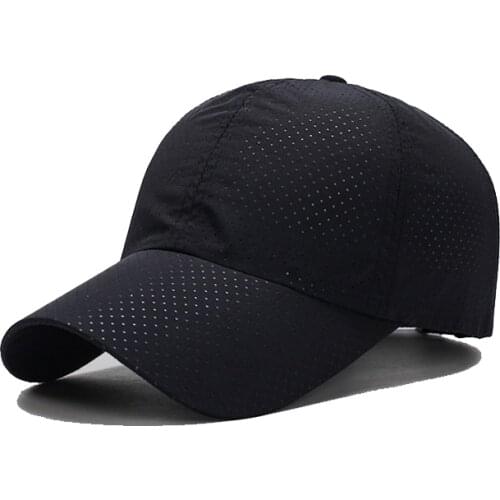 2020 Monochrome Summer Baseball Cap for Men Snapback Womens Quick-drying Mesh Breathable Sun Hat Mens Baseball Cap