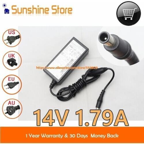 Genuine 25W_W A2514-DPN A2514-DVD A2514_DPN Adapter For SAMSUNG S22D360H S22C130N Syncmaster LCD Monitor Laptop Adapter