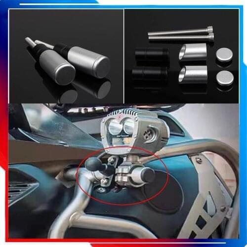 For BMW r1250gs adventure R1250GS Motorcycle Bar Bracket Fog Driving Light Motorcycle Crash Bar Guard Mount Kit