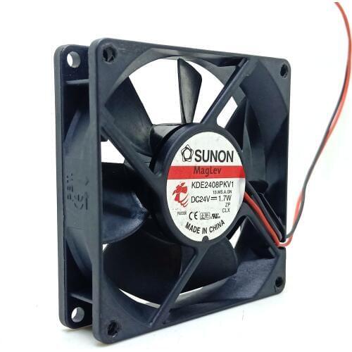 Silent quiet 80mm cooling fan New For Sunon KDE2408PKV1 24V 1.7W 8020 8 cm inverter fan