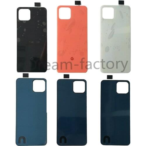 New Back Glass Battery Cover Rear Door Housing Case Cover Replacement for Google Pixel 4 4XL with Adhesive
