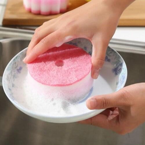 1Pcs Circular Melamine Sponge Magic Sponge Eraser Melamine Cleaner For Kitchen Office Bathroom Cleaning Nano Sponges