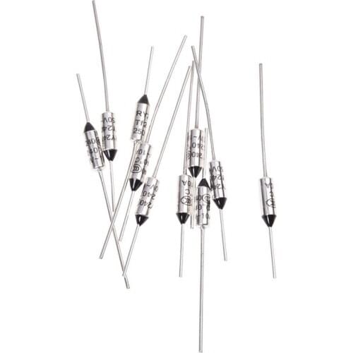 10 Pcs Circuit Cut Off TF 240 Celsius 250V 10A Temperature Thermal Fuses