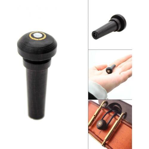 3/4 4/4 Universal Ebony Violin Endpin Inlay Shell Wooden Violin Parts & Accessories Stringed Instruments Hot