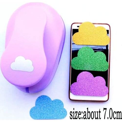 3" Clouds punch perforadora de papel craft punch paper cutter cortador de papel de scrapbook furador de papel furador eva