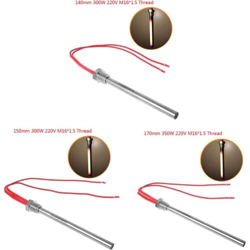 350W 220V Ignition Igniter Hot Rod Wood Pellet Stove 10*140/150/170mm M16*1.5 Thread for Fireplace Grill