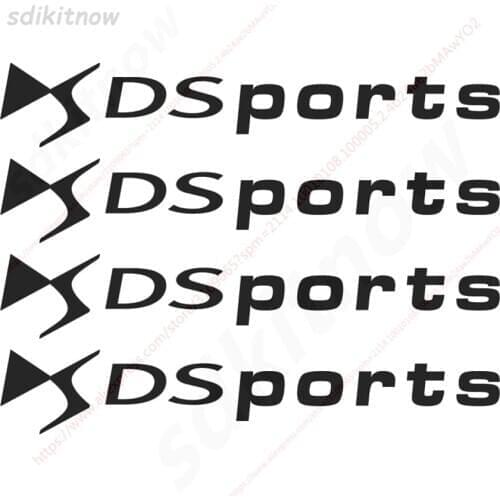 New Fashion France Car 4pcs Car Sports Stickers Body Doorhandle Decals Styling For Citroen DS DS4 DS4S DS5 DS6 DS7 DS5LS DS3
