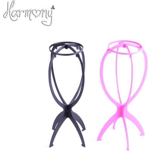 5pcs Free shipping Wig Stand Holder Folding Plastic Stable Durable Wig Hat Cap Holder Stand Display Support Tools