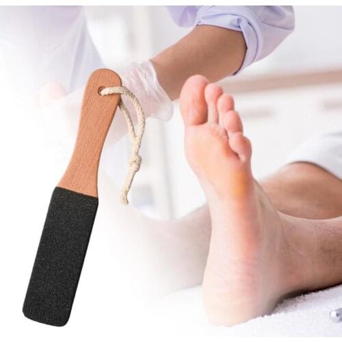50% Hot Sale Durable Foot File Ergonomics Handle Wear Resistant Wood Professional Pedicure Care Foot Rasp for Household