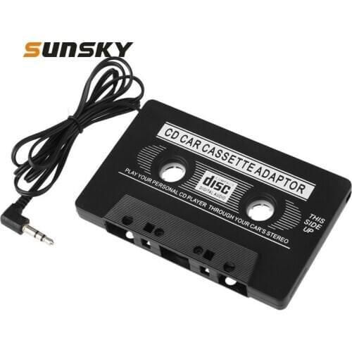 5PCS Car Cassette Player Adapter 3.5mm Jack Plug CD Car Cassette Stereo Adapter Tape Converter AUX Cable CD Player
