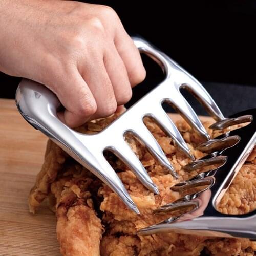 Barbecue meat shredder, kitchen meat divider, stainless steel bear claw barbecue separator, cooked food divider