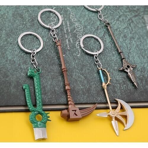 The Seven Deadly Sins Keychain Bag Charm Key Chain Harlequin CHASTIEFOL Divine Axe Rhitta Keyring Key Holder Accessories Jewelry