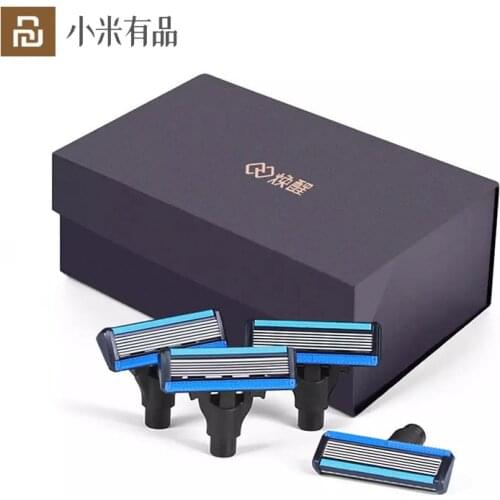 Youpin Shaver Beard Shaving Head Travel Case Reuseable Hair Remover Nose Hair Trimmer 6 Layers Shaving Cassette Safety Blades