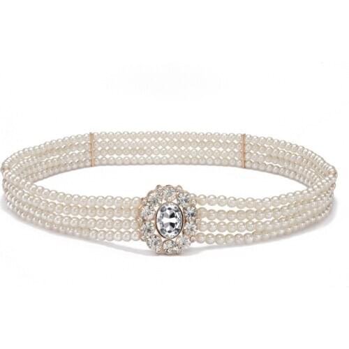 Pearls-like Waists Chains Ladies Fashion Korean Style Temperament All-match Autumn Winter High Quality Accessories Belts Chains