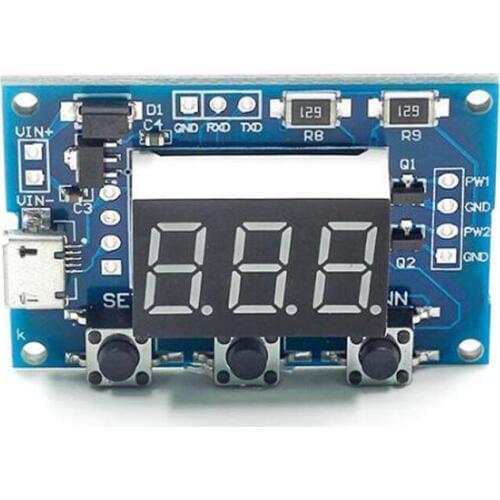 Digital Signal Generator 2-Channel PWM Pulse Frequency Duty Cycle Adjustable Module Square Wave Rectangular Wave Signal Generator 1Hz-150Khz 5-30V PWM Board Stepper Motor Drive Signal Generator