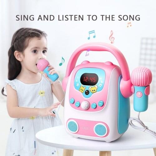 Baby Singing Machine Musical Toy Montessori Toys Little Girl Toys Household Music Mobile With Microphone Bluetooth Speaker