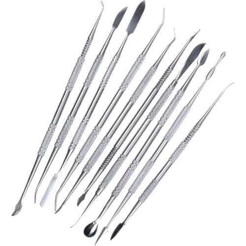 ELEG-10pcs Stainless steel clay sculpture knife Sculpture tools for modeling ceramic crafts