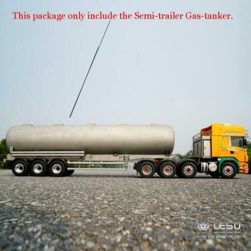 LESU 40ft Oil Tank Gas-tanker Semi Trailer 1/14 Remote Control Metal Tractor Truck Model Car TH14463-SMT5