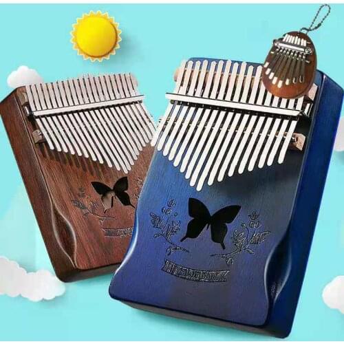 Best for beginners 17-key Kalimba thumb piano finger piano High Quality Wood Mbira Body keyboard instrument with learning packag