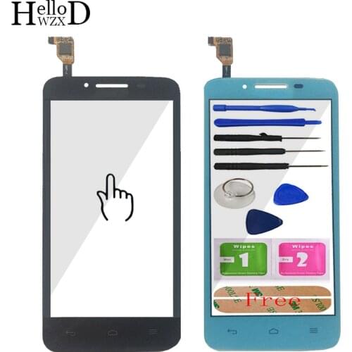 Touch Screen Panel Front Glass For Huawei Y511 Touch Screen Digitizer Panel Sensor TouchScreen Mobile Flex Cable Tools Adhesive