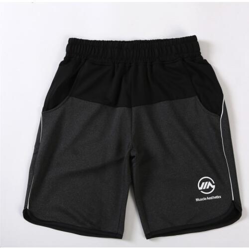 Mens Casual Shorts Run Jogging Sports Loose Polyester Quick Dry Bodybuilding Crossfit Sportswear Male Short Pants