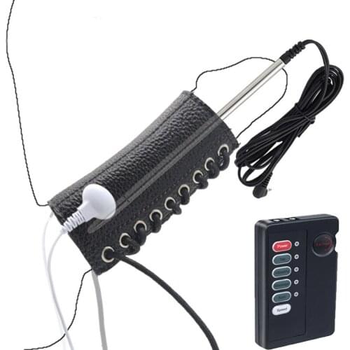 Male Penis Electro Shock Massager Cock Sleeve Bi-Polar Urathral Dilator Catheter Sounds Prostate Masturbation Sex Toys for Men