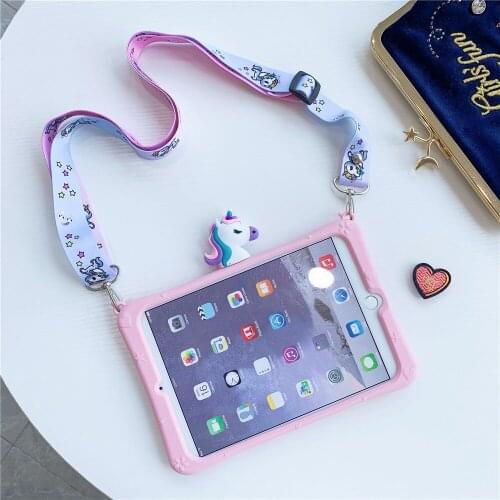 New Kid Stand Soft Capa Case For Samsung Galaxy Tab A 8 2019 SM-P200 SM-P205 P200 P205 Cartoon Silicon Para Cover Tablet Case
