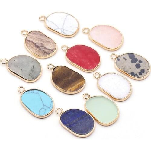 Natural Rose Quartzs Tiger Eye Stone Pendant Small Foot Shape Stone Pendant for Jewelry Making DIY Necklace Size 15x25mm