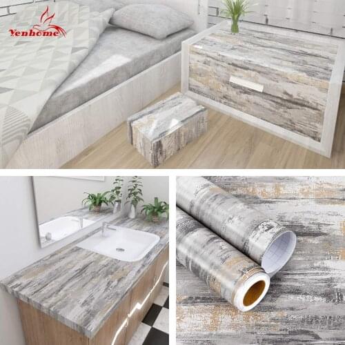 New Fashion Wallpaper Roll For Dining Table Peel and Stick PVC Cement Contact Paper Self Adhesive Decorative Film for Cabinets
