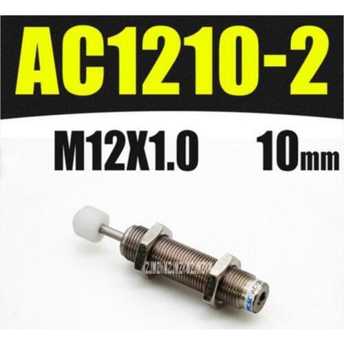 New AC1210-2 Hydraulic Stabilizer Oil Pressure Buffer High-quality Damper Cylinder Shock Absorber M12*1.0 10MM -10~+80 Degrees