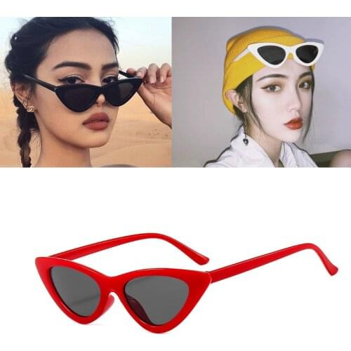 New 1Pc Riding Glasses Fishing Glasses Retro Vintage Sunglasses Vintage Cateye Goggles Sexy Small Cat Eye Sun Glasses for Women