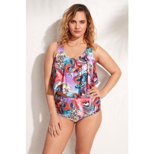 Ola Chicas 2 Pieces Plus Size Bustier Bikini Set 2021 New Season Swimwear Very Elegant Beach And Swimsuit Fashion
