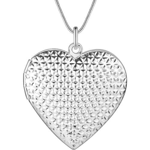 Wholesale Charm Silver Color Pendants For Women Fashion Jewelry Necklace Lady Fashion Jewelry Pendant Dreamlike Heart AN730