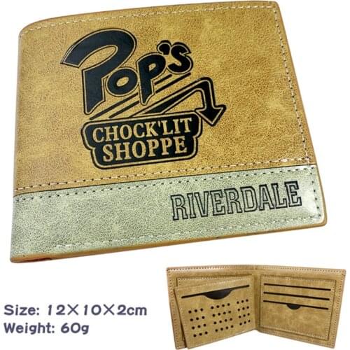 Hot Anime Riverdale New PU Wallet Teenager Short Mens Bifold Leather Casual Photo Credit Note Compartment Cards Holder Purses