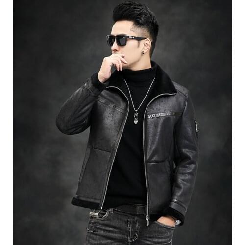 QYLVAWOY Men's Suede Jackets