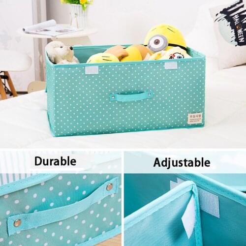 Foldable Storage Bag Suitcase Closet Portable Oxford Cloth Double Lid Clothes Storage Box Storage Box for Clothes Toys Container