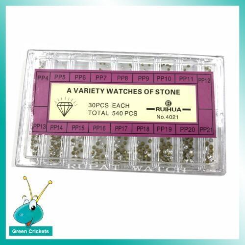 Wholesale Watch Parts Rhinestone Assort Size Stones set Crystal Watch Artificial Sismond For Watchmakers