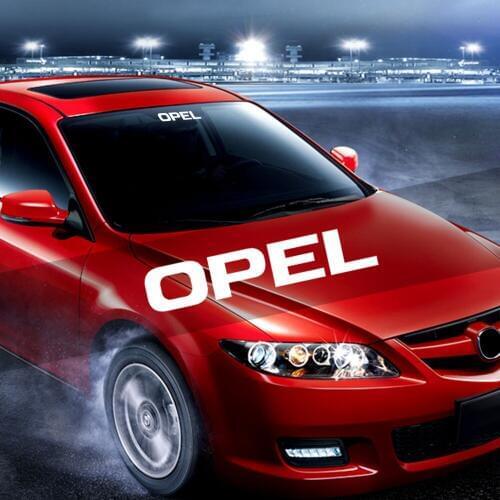 High-quality Car Logo Decal Car Windscreen Sticker Rear Window Bumper Decal Car Vinyl sticker for Opel Corsa Astra karl
