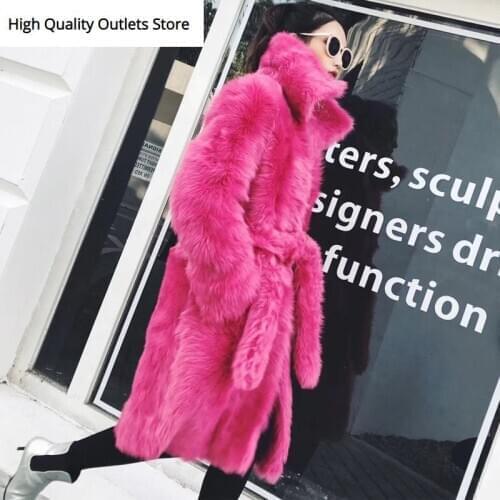 Ladies suede coat women lamb fur coat suede coat