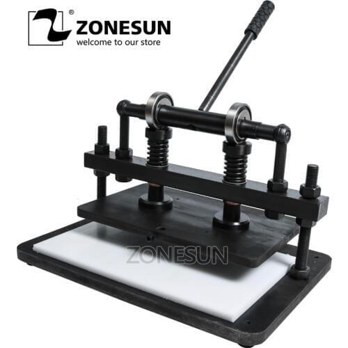 ZONESUN 3622cm DIY backpack handbag Manual leather die cutting machine photo paper PVC/EVA sheet mold cutter tool