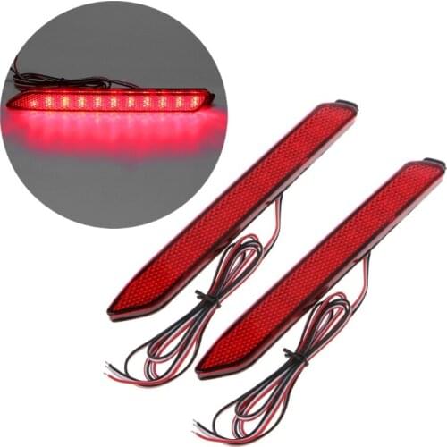 1 Pair Car 36 LED Rear Bumper Reflector Lamp Tail Brake Stop Light for toyota Camry Innova Lexus
