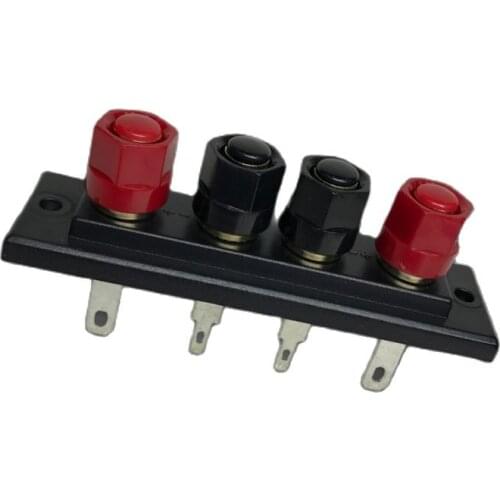 1PC/LOT Amplifier Output Four Position Terminal Speaker Four Position Audio Accessories Terminal Block All Copper Pillar Hot Pin