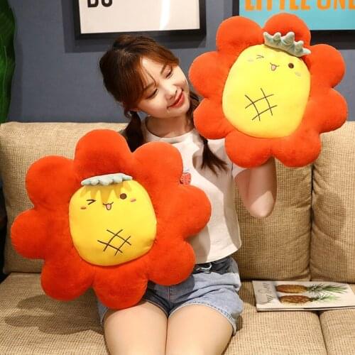 1pc 40/50cm Lovely Vegetable & Fruit Plush Mat Soft Cactus Carrot Strawberry Plush Pillow Sofa Chair Cushion Home Decor Gifts