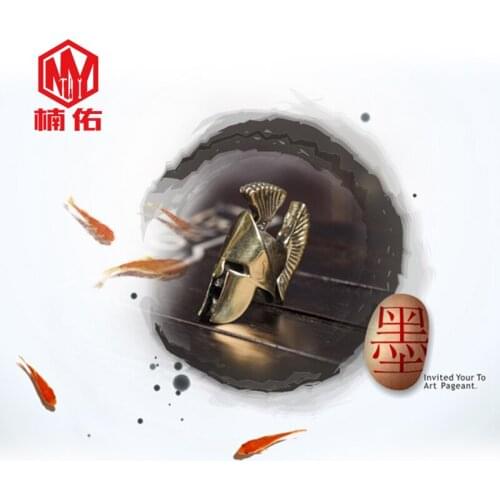 1PC Spartan Paracord Brass Knife Beads EDC Tools Outdoor Accessories Pendant Car Key Pendant