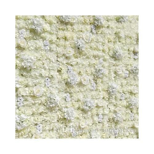 10pcs 60X40CM flower wall Silk rose tracery wall encryption floral background artificial creative wedding stage
