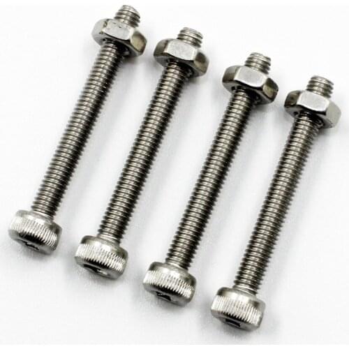 20pcs M3 x 25mm A2-70 304 DIN912 Stainless Steel Allen Hex Head Socket Cap Screw Bolt With Nuts
